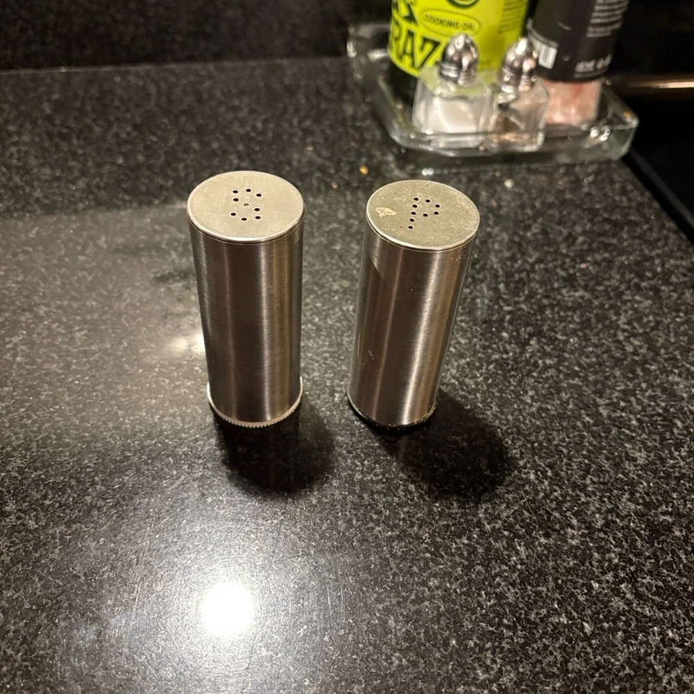 Stainless Steel Salt and Pepper Shakers